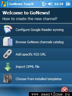 GoNews Touch 1.11 - агрегатор новостей на вашем покет писи GoNews Touch 1.11 - агрегатор новостей на вашем покет писи